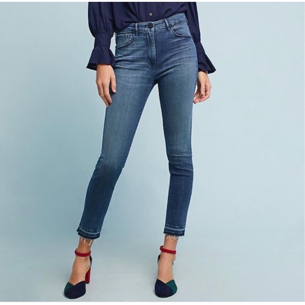 3x1 NYC Higher Ground High Rise Sleek Skinny Vamp Jeans Size 27